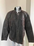 Bruine lederen mannenjas - mooie stekking - maat 58, Ophalen, Zo goed als nieuw, Maat 56/58 (XL)