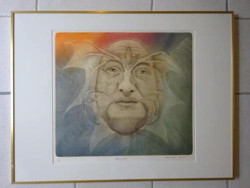 Hubert Marcel grafiek 2/20 "1975", Antiek en Kunst, Kunst | Schilderijen | Abstract, Ophalen