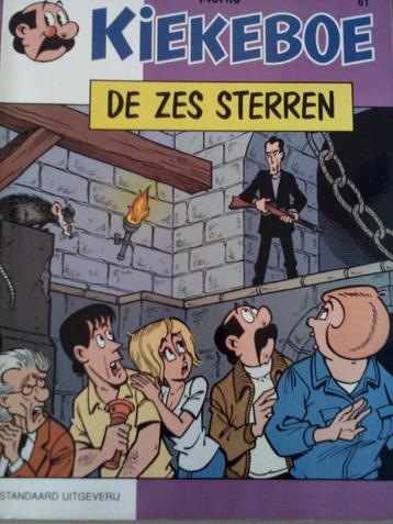 KIEKEBOE. De zes sterren.Strip. Zie beschr. 4 €/st