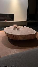 Table basse unique en forme de tronc d'arbre, Maison & Meubles, Neuf, Moins de 50 cm, Rond, Enlèvement