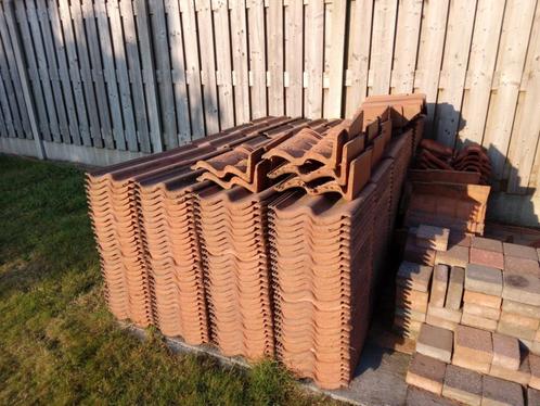Dakpannen, Doe-het-zelf en Bouw, Dakpannen en Dakbedekking, Gebruikt, Dakpannen, Steen of Klei, Overige kleuren, 15 m² of meer