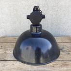 Zwarte industriële emaille plafondlamp, Ophalen, Gebruikt