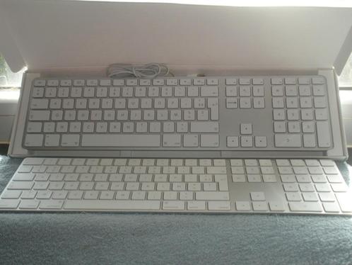 Apple Magic Keyboard met numeriek toetsenbord wit, Computers en Software, Toetsenborden, Gebruikt, Azerty, Draadloos, Ergonomisch