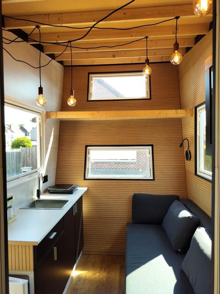 NIEUW Tiny house als tuinkamer/bureau met keuken & badkamer, Caravans en Kamperen, Stacaravans, tot en met 2, Ophalen