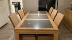 Eettafel,stoelen en kast, Huis en Inrichting, Complete eetkamers, Ophalen, Gebruikt, 4 tot 6 stoelen