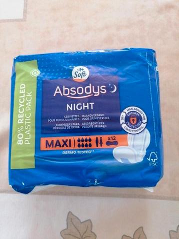 Pamper volwassenen Absodys night maxi 12 stuks in pak beschikbaar voor biedingen