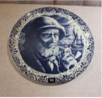 Prachtig Oud Wandbord - Visser met Pijp - Boch - 29cm, Antiek en Kunst, Antiek | Wandborden en Tegels, Ophalen of Verzenden