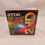 TDK MF-2HD MS-DOS Formatted Diskettes 10 pack sealed, Computers en Software, Ophalen of Verzenden, Nieuw