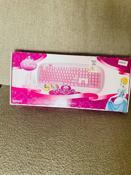 Disney Princesse DSY-KB811  clavier USB  Azerty rose, Informatique & Logiciels, Claviers, Comme neuf, Azerty, Filaire, Ergonomique