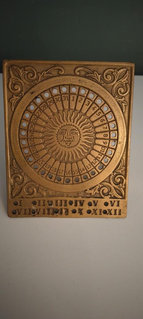 Eeuwigdurende zonnekalender., Antiek en Kunst, Curiosa en Brocante, Ophalen