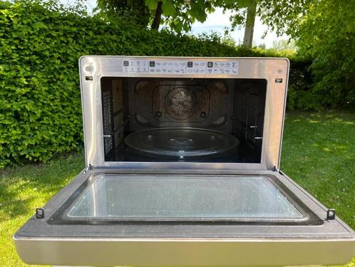 Microwave Kleur inox - JT 379 IX - Draaiplateau, Elektronische apparatuur, Microgolfovens, Gebruikt, Vrijstaand, Microgolfoven
