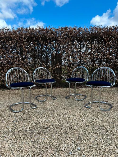 4 chaises vintages Gastone Rinaldi, Huis en Inrichting, Stoelen, Zo goed als nieuw, Vier, Ophalen