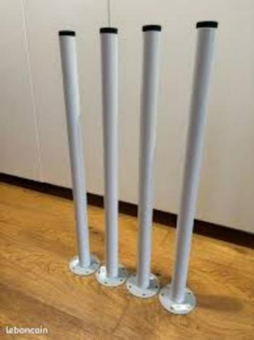 4 Pieds de tables Adils Ikea, Pied de table, Rond, 50 à 100 cm, Comme neuf