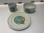 Set déjeuner en porcelaine Tintin - Le Crabe aux pinces d’or, Comme neuf, Porcelaine