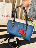 Vintage guess handtas leder 3kleurig met rode roos, Ophalen of Verzenden, Zo goed als nieuw, Handtas