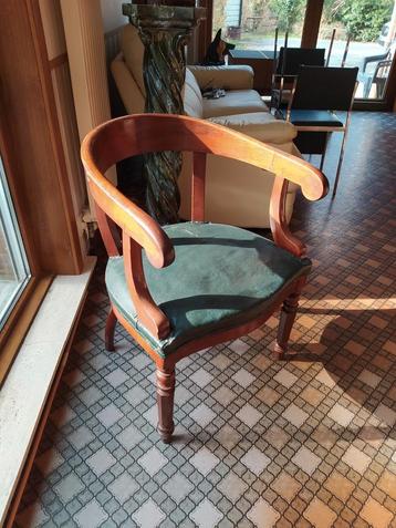 Fauteuil ancien en bois - style Louis-Philippe beschikbaar voor biedingen