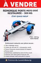 Remorque porte moto erde refait à neuf., Enlèvement, Comme neuf