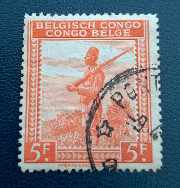 Timbre OBP 243 du Congo belge, tamponné, Timbres & Monnaies, Timbres | Europe | Belgique, Affranchi, Enlèvement ou Envoi