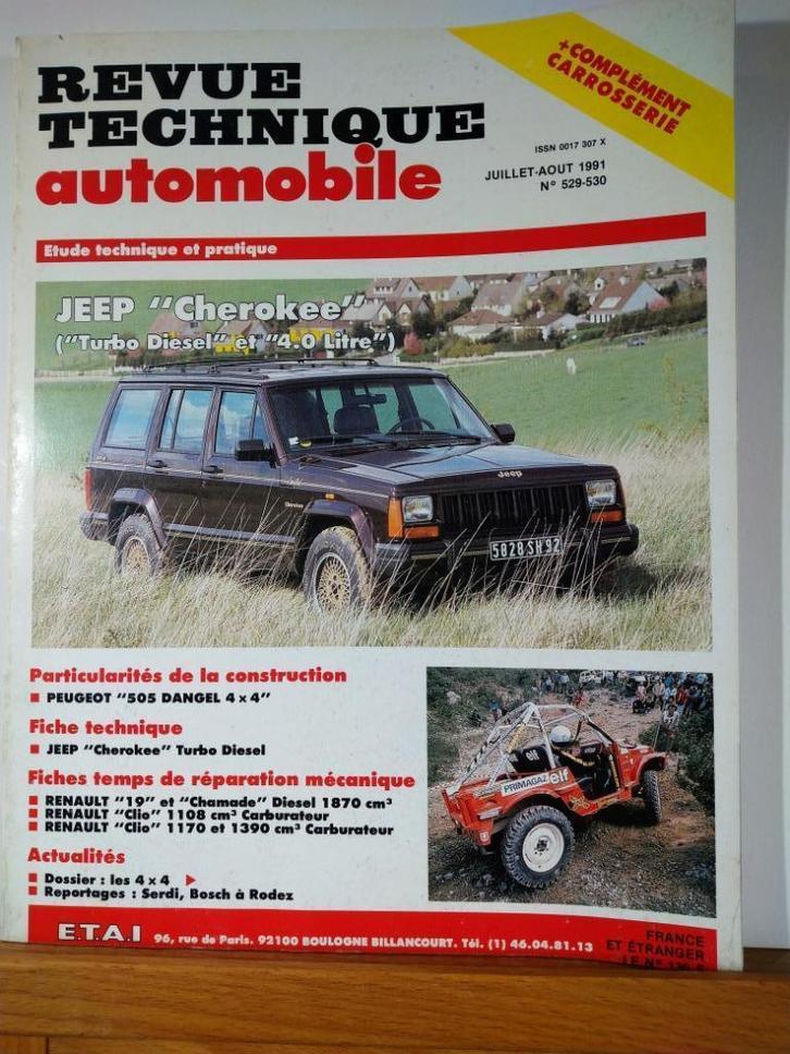 RTA - Jeep Cherokee - Peugeot 505 Dangel 4 x 4 - n 529-530, Auto diversen, Handleidingen en Instructieboekjes, Verzenden
