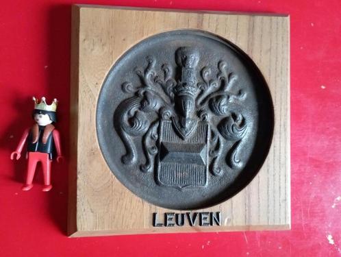 520) gietijzeren versie "het wapen van Leuven", Timbres & Monnaies, Pièces & Médailles, Autres matériaux, Enlèvement ou Envoi