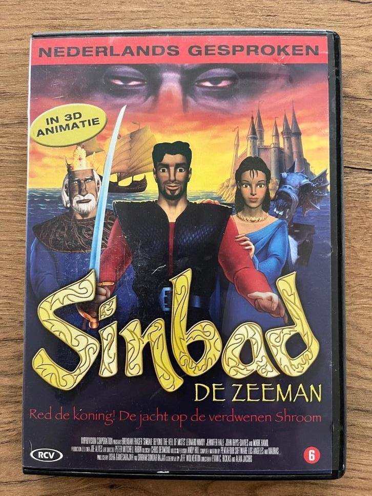 DVD Sinbad De Zeeman, Cd's en Dvd's, Dvd's | Tekenfilms en Animatie, Zo goed als nieuw, Europees, Tekenfilm, Vanaf 6 jaar, Ophalen of Verzenden
