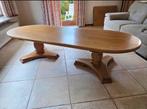 Massieve houten salontafel – tijdloos model – zeer stevig, Huis en Inrichting, Ophalen, Ovaal