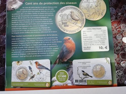 2,50€ commémorative belgique 2022 les oiseaux, Timbres & Monnaies, Monnaies | Europe | Monnaies euro, Monnaie en vrac, Autres valeurs