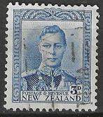 Nieuw Zeeland 1938/1941 - Yvert 239A - 3 p. (ST), Postzegels en Munten, Postzegels | Oceanië, Verzenden, Gestempeld