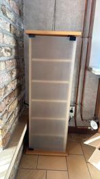 Houten kastje met een glazen deur, Enlèvement, Bois, CD ou DVD, 75 à 150 disques