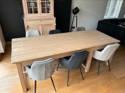 Antieke eiken eettafel, Huis en Inrichting, Tafels | Eettafels, Zo goed als nieuw, Ophalen