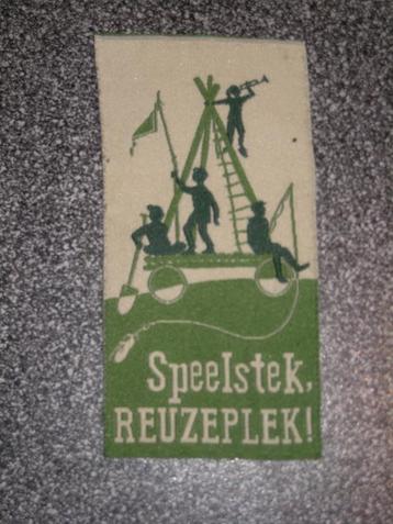 Scouts jaarkenteken oud - Speelstek reuzeplek beschikbaar voor biedingen