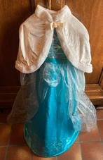 Elsa jurk met hoepel,cape,kroontje/haarspeld., Kinderen en Baby's, Carnavalskleding en Verkleedspullen, Meisje, 134 t/m 140, Ophalen of Verzenden