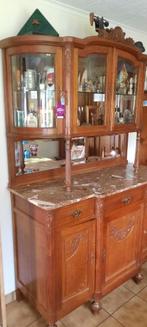 Buffet vitrine ., Huis en Inrichting, Kasten | Buffetkasten, Ophalen, Gebruikt, 200 cm of meer, Eikenhout