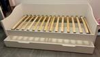 1 persoonsbed met lattenbodem en lade, Ophalen, Gebruikt, Eenpersoons, Wit