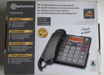 Téléphone avec amplificateur et répondeur disponible aux enchères