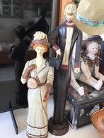 Antieke vintage houten poppen koppel  Victoriaans, Antiek en Kunst, Ophalen of Verzenden