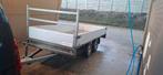 Dubbelasser aanhangwagen 750kg ongeremd (Plateau), Auto diversen, Aanhangers en Bagagewagens, Ophalen of Verzenden