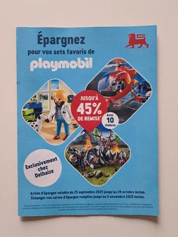 Cartes d'épargne Playmobil chez Delhaize beschikbaar voor biedingen