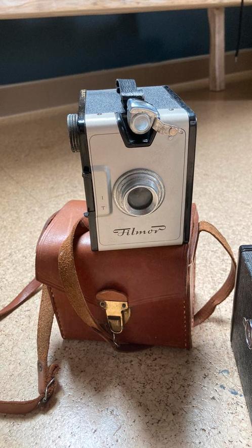 Vintage camera – Filmo Box met lederen hoes, Verzamelen, Foto-apparatuur en Filmapparatuur, Ophalen