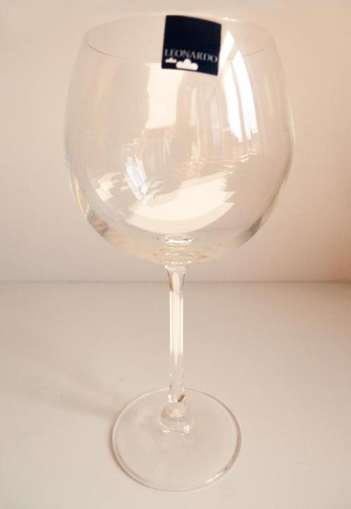 Set de 5 Verres Leonoardo Bourgogne Ciao+, Maison & Meubles, Cuisine | Vaisselle, Comme neuf, Verre ou Verres, Verre, Enlèvement