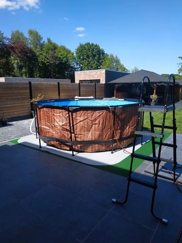 Piscine sortie bois 360 x 122