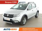 Dacia Sandero 0.9 TCe Stepway Prestige (bj 2018, automaat), Auto's, 898 cc, Stof, Gebruikt, Zilver of Grijs