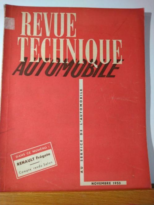 RTA - Renault frégate - revue technique automobile n 91, Autos : Divers, Modes d'emploi & Notices d'utilisation, Enlèvement ou Envoi