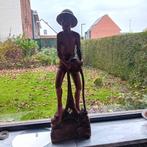 houten snijwerk beeld, Antiek en Kunst, Ophalen