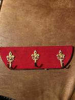 Vintage rode kapstok, Huis en Inrichting, Woonaccessoires | Kapstokken, Wandkapstok, Gebruikt, Ophalen of Verzenden, Minder dan 100 cm