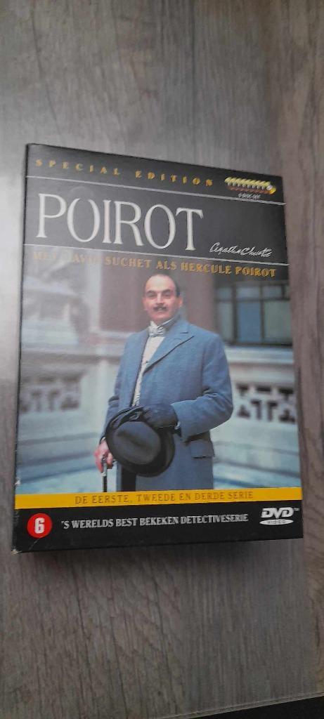 Poirot  - complete  Seizoen 1 t/m 3 set Dvd box, CD & DVD, DVD | Thrillers & Policiers, Comme neuf, Détective et Thriller, Coffret