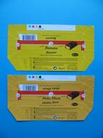 Chocolade 1 chocolat emballages Banane wikkels omslagen x 2, Verzamelen, Ophalen of Verzenden, Gebruikt, Verpakking