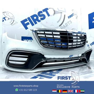 W222 S63 BUMPER AMG 63 + GRIL DISTRONIC Voorbumper Mercedes  beschikbaar voor biedingen