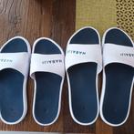 Slippers sauna - strand - zomer (wit/blauw) 37/38 en 44/45, Enlèvement ou Envoi, Comme neuf