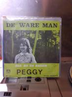 Vinyl singel peggy de ware man zie foto, CD & DVD, Vinyles | Néerlandophone, Comme neuf, Enlèvement ou Envoi